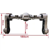 Mekkora a 4WD 4WD tengelyes szórókeret permetezési szélessége?